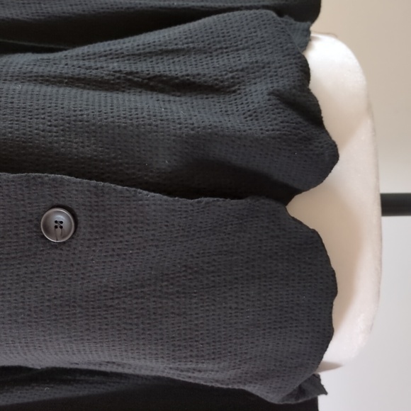 Oska Soft Black Textured Seersucker Jacket - Picture 8 of 16